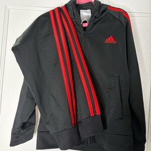 Adidas Kids Jacket with Red Stripes